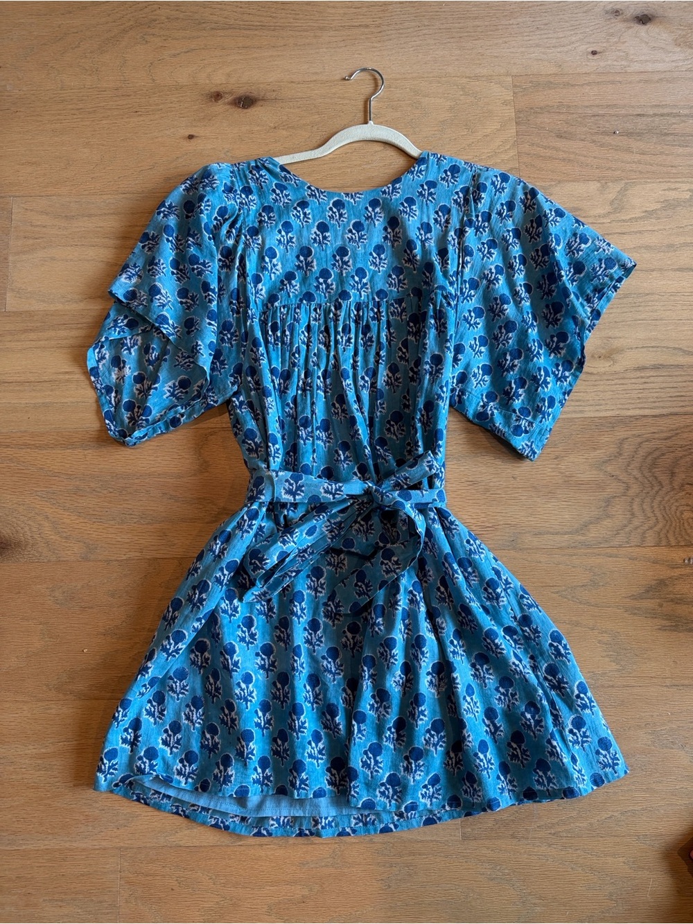 Emerson Fry India Collection Basalie Blue Floral Danubi Dress XS